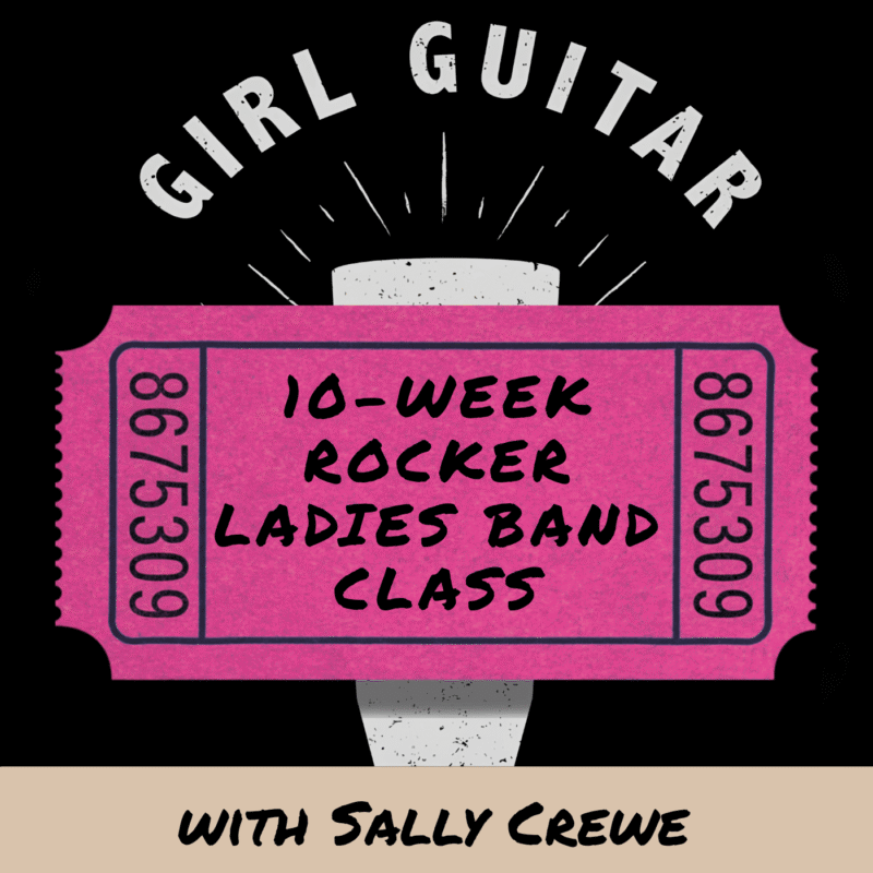 Sep-Nov 2026 – Wednesdays 8:15pm – Rocker Ladies Band Class
