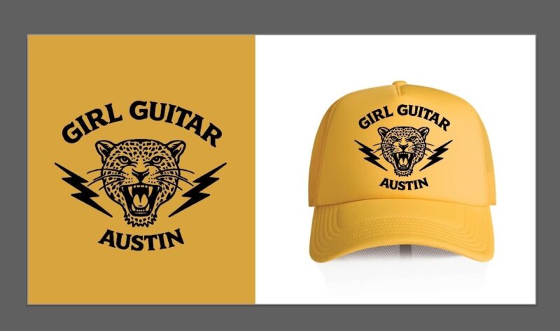 Yellow Tiger Trucker Hat
