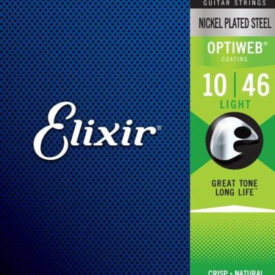 Elixir Light Electric Strings with Optiweb Coating