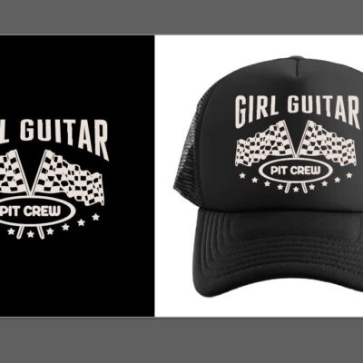 PRE-ORDER Girl Guitar Pit Crew Trucker Hat