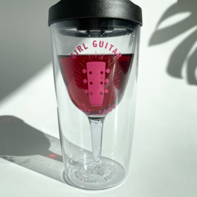 Black & Pink Wine Cup