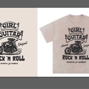 White Motorcycle Boxy Tee