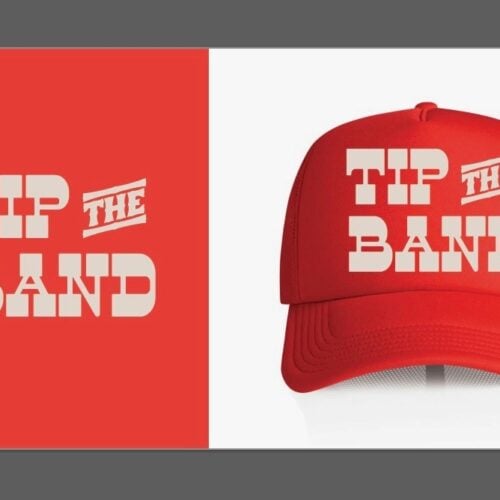 Red Tip the Band Trucker Hat