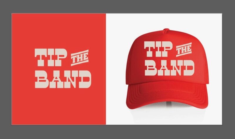 Red Tip the Band Trucker Hat