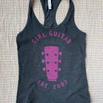 Gray & Pink Racerback Tank