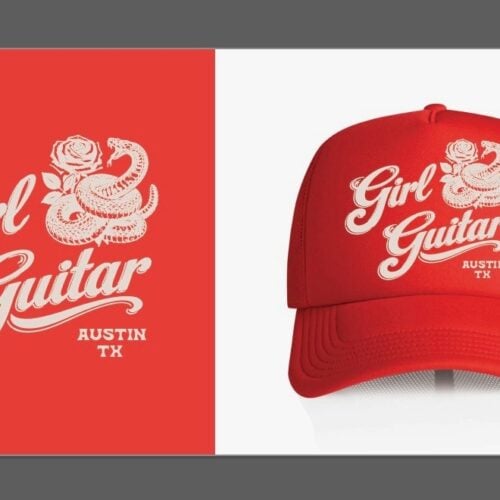 Red/White Snake Trucker Hat