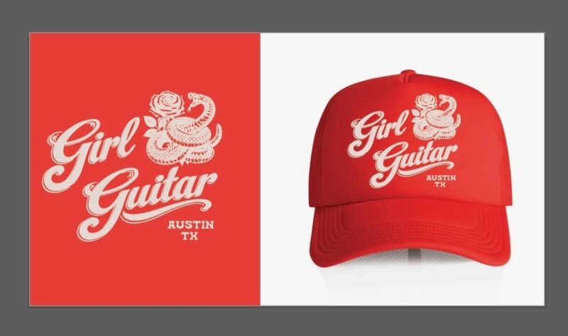 Red/White Snake Trucker Hat